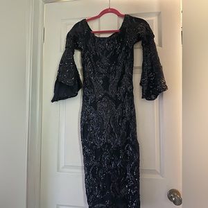 Betsy and Adam head to toe sequins